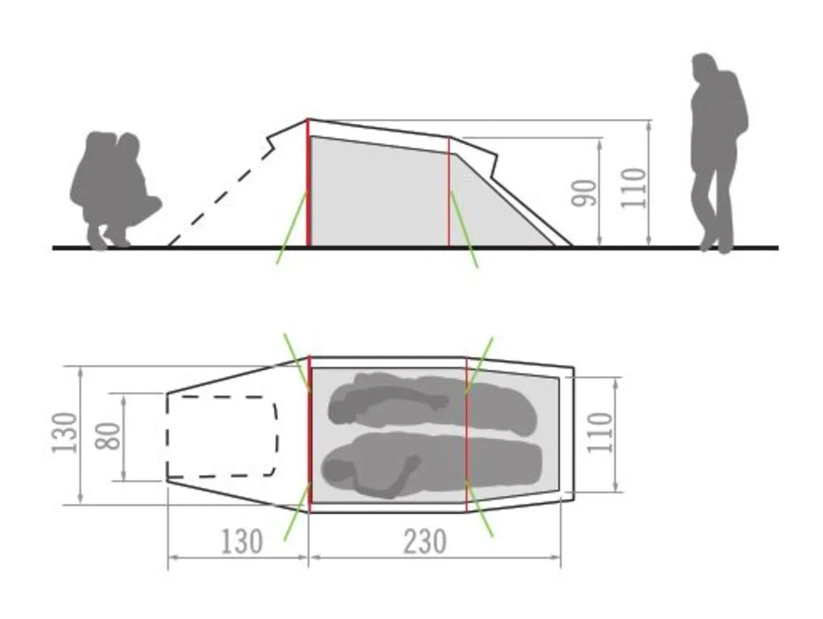 Arco 2 Personnes - Tente Randonnée – Image 2