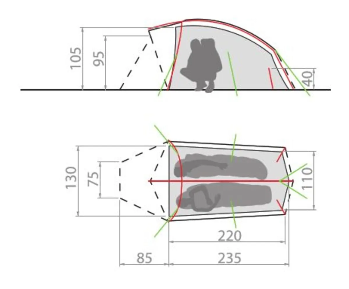 Taurus UL 2 Personnes - Tente Montagne â Image 2