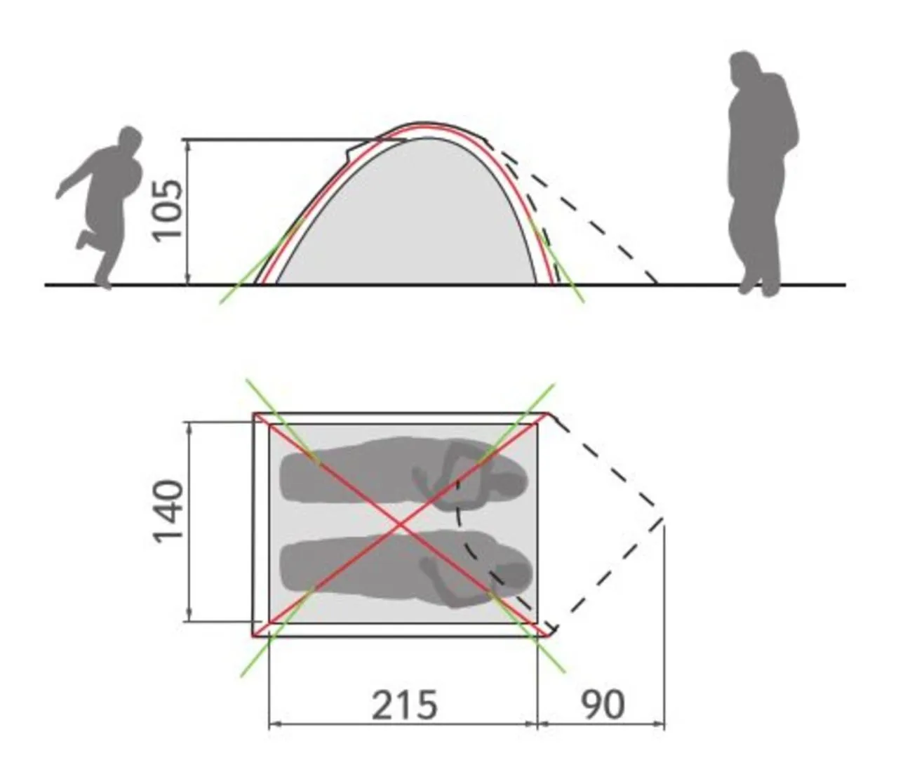 Campo Compact 2 Personnes - Tente Camping – Image 2