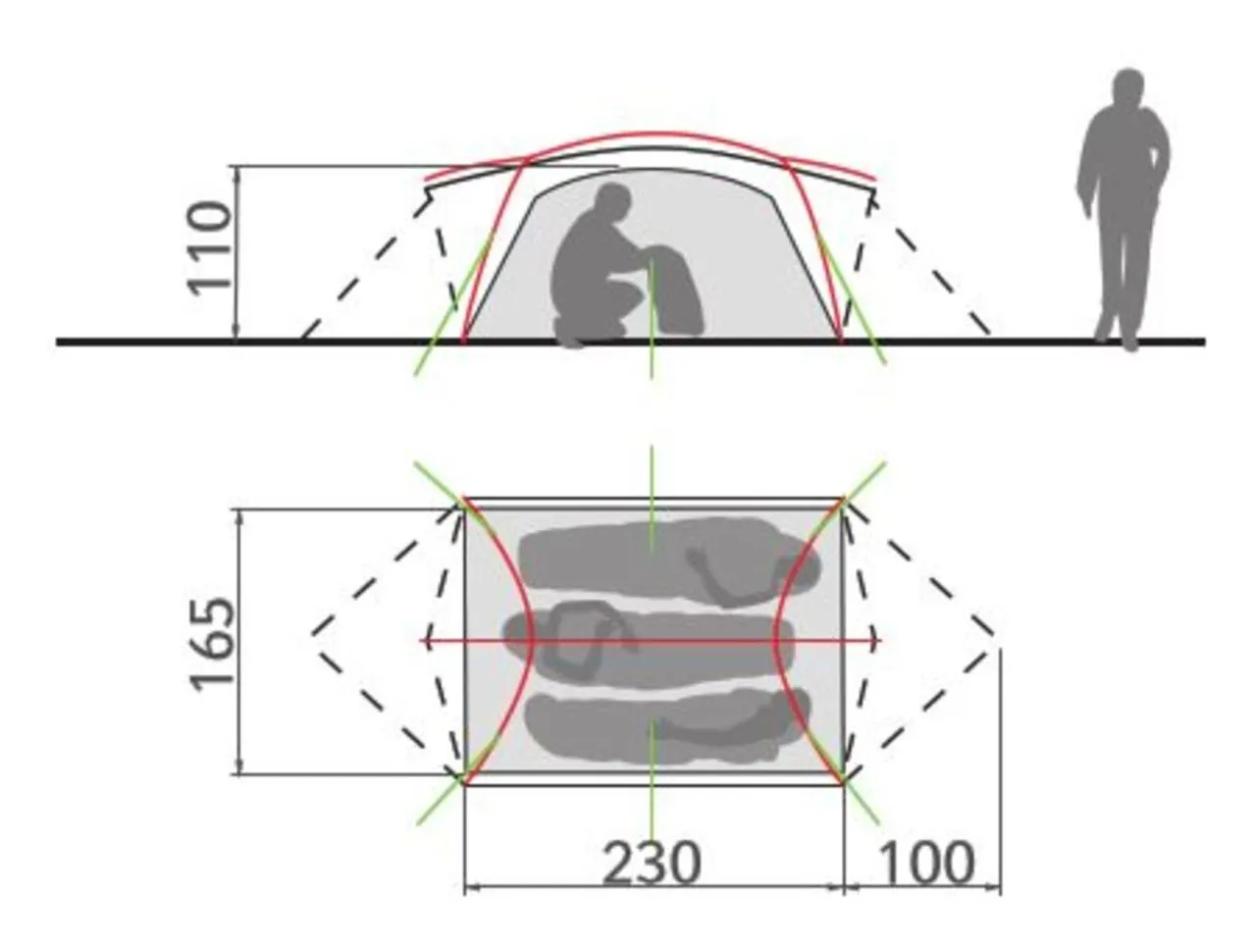 Mark L 3 Personnes - Tente Randonnée – Image 3
