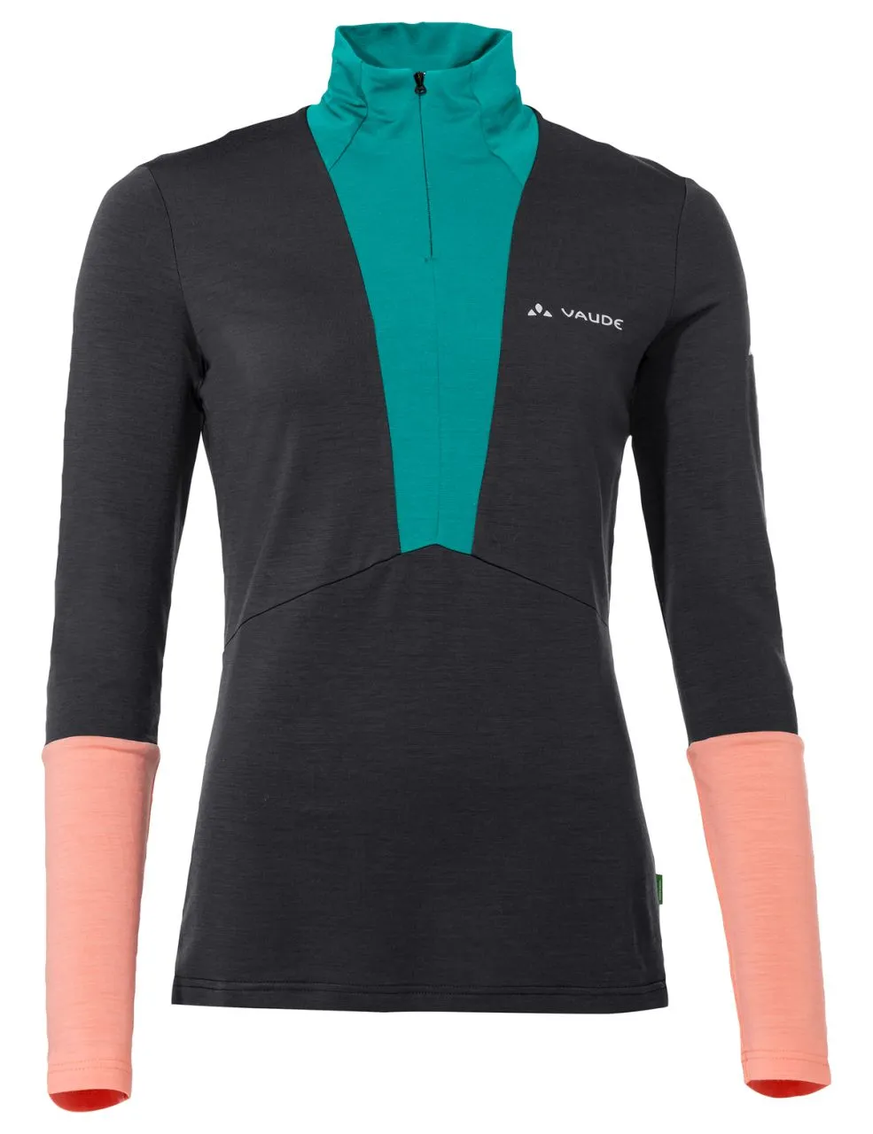 Monviso T-shirt Mérinos Zippé Manches Longues Femme