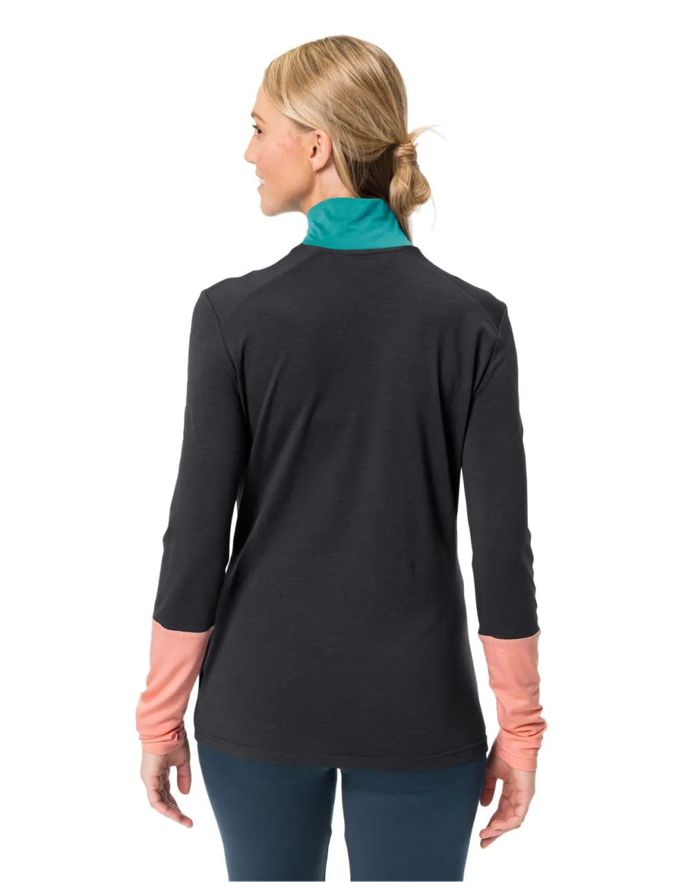 Monviso T-shirt Mérinos Zippé Manches Longues Femme – Image 3