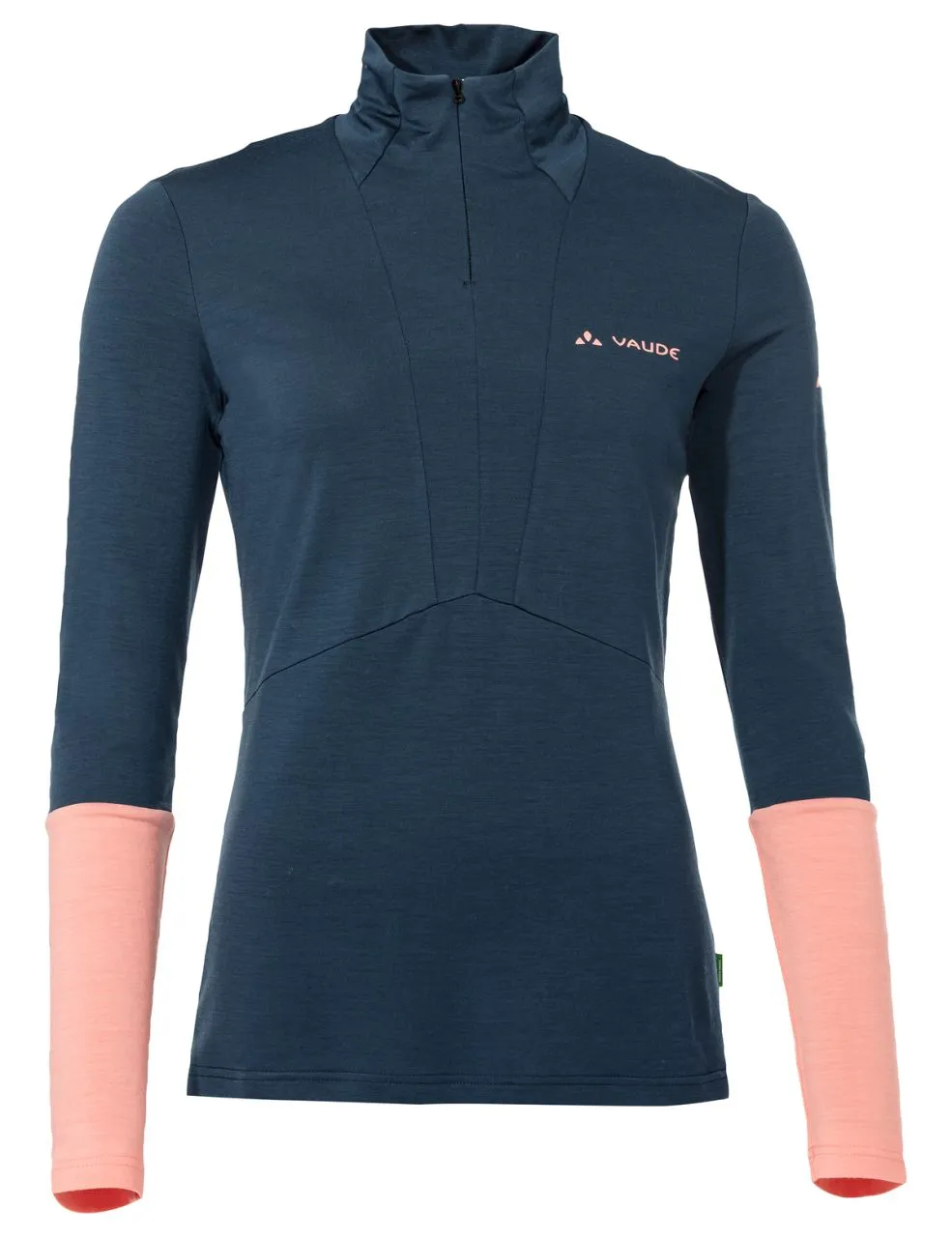 Monviso T-shirt Mérinos Zippé Manches Longues Femme